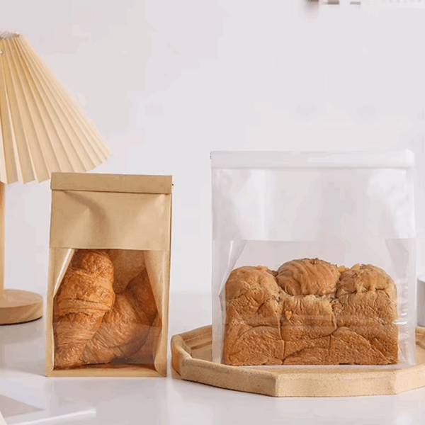 Paper Bread Bags with Clear Window