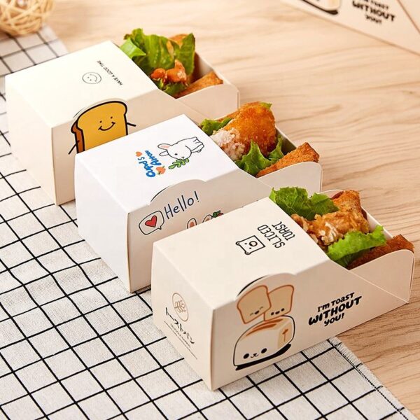 Custom Cardboard Burger & Chips Boxes – Food Grade Packaging (2) Food grade cardboard burger boxes