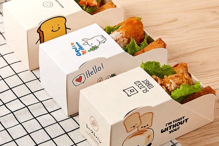 Food grade cardboard burger boxes