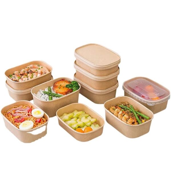 Custom Kraft Paper Bowls – Food Grade Disposable Packaging (1) Food grade kraft paper bowls for takeaway