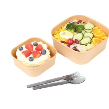 Food grade kraft paper bowls for takeaway