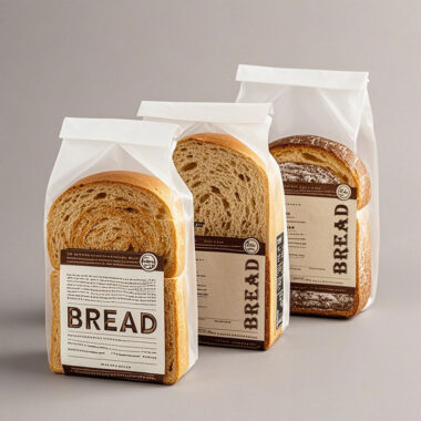 Kraft Paper Bread Bag with Plastic Window