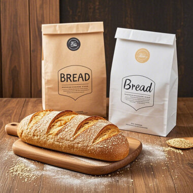Kraft Paper Bread Bag with Plastic Window