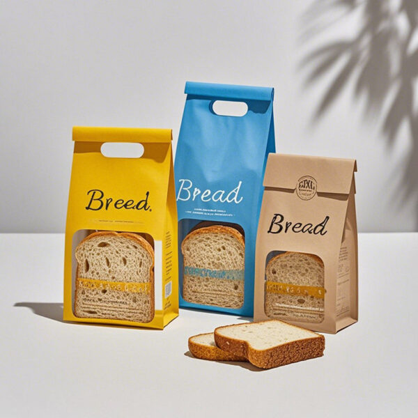 Kraft Paper Bread Bag with Plastic Window