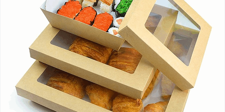 Paper Food Box with Window for Takeaway