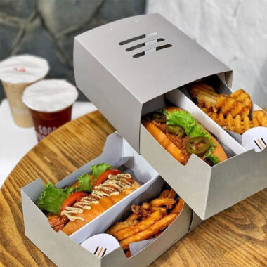 Waffle Tray Box for Fast Food