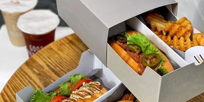 Waffle Tray Box for Fast Food