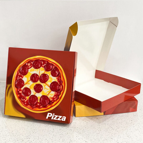 Custom Pizza Paper Box – 14–16 Inch Corrugated Takeaway Box (6) Corrugated Pizza Box with Logo