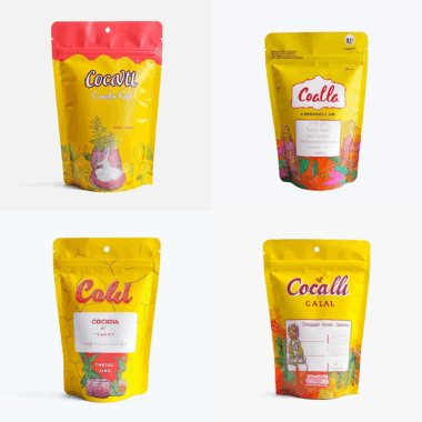 ziplock stand-up holographic pouches