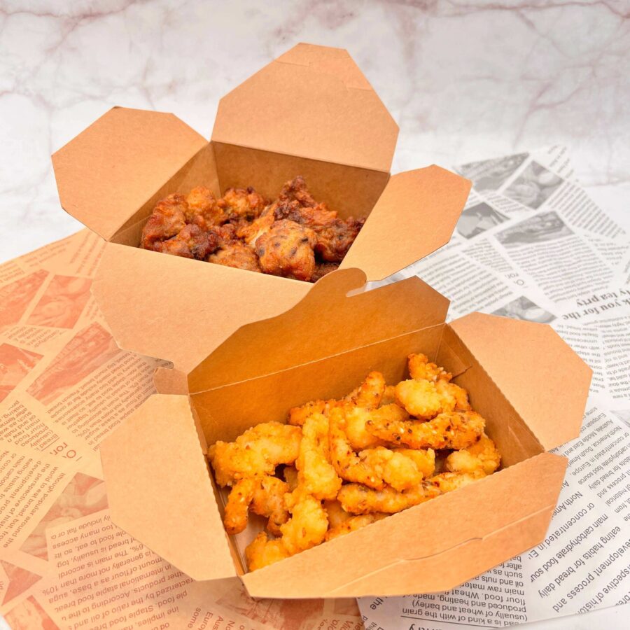 Kraft Paper Takeaway Food Container