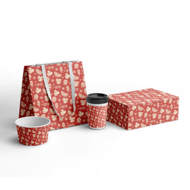 paper bag with handle for fast food