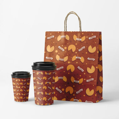 paper bag with handle for fast food