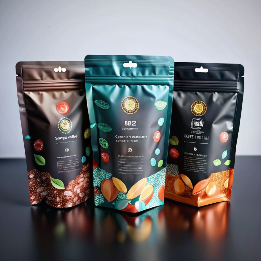 resealable stand-up popcorn pouch