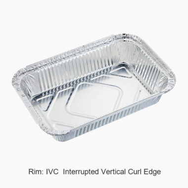 aluminum foil tray 750ml with lid for food
