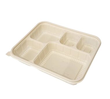 Eco-friendly cornstarch takeaway food containers