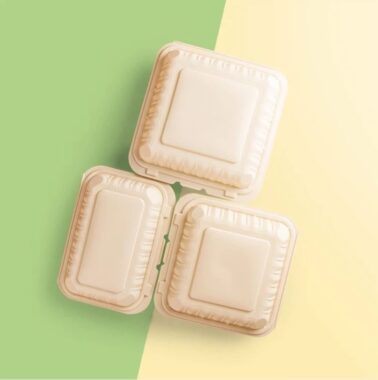 Eco-friendly cornstarch takeaway food containers