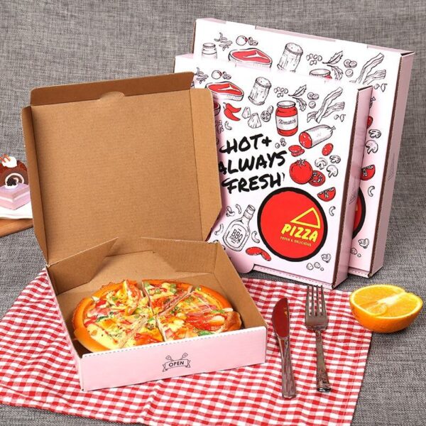 Kraft Pizza Box with Custom Logo