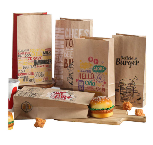 Snack Paper Bag for Fast Food Packaging