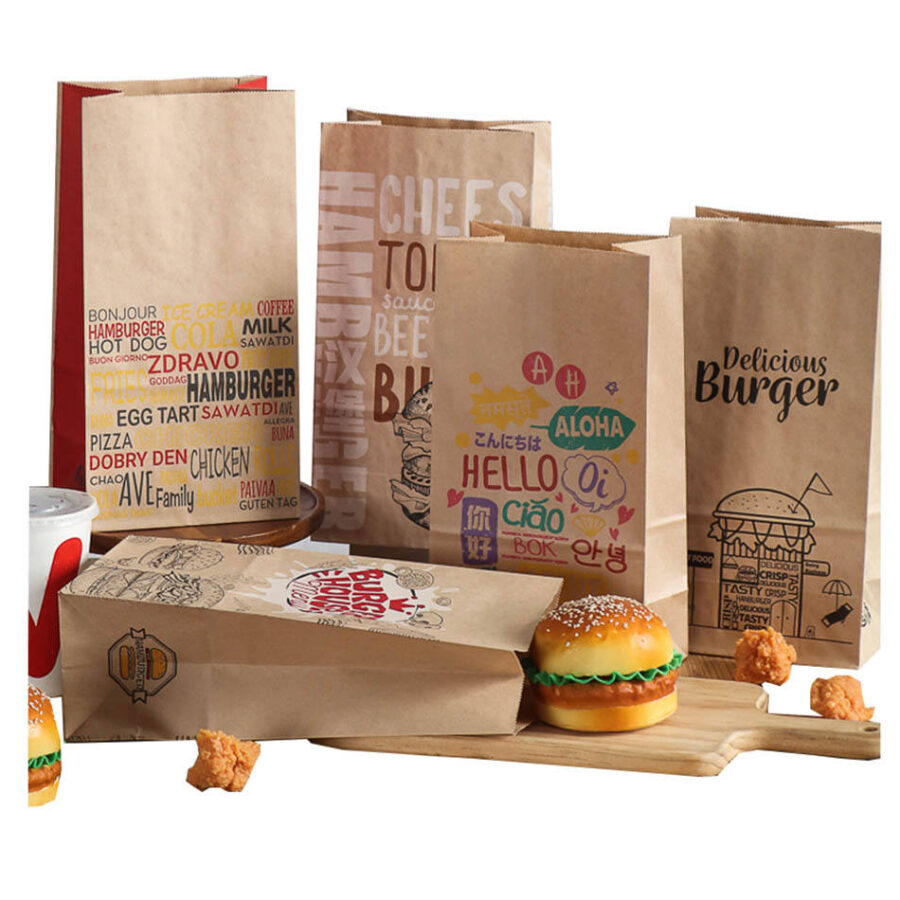 Snack Paper Bag for Fast Food Packaging