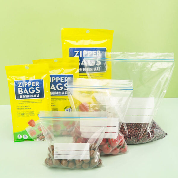 reusable ziplock food storage bag