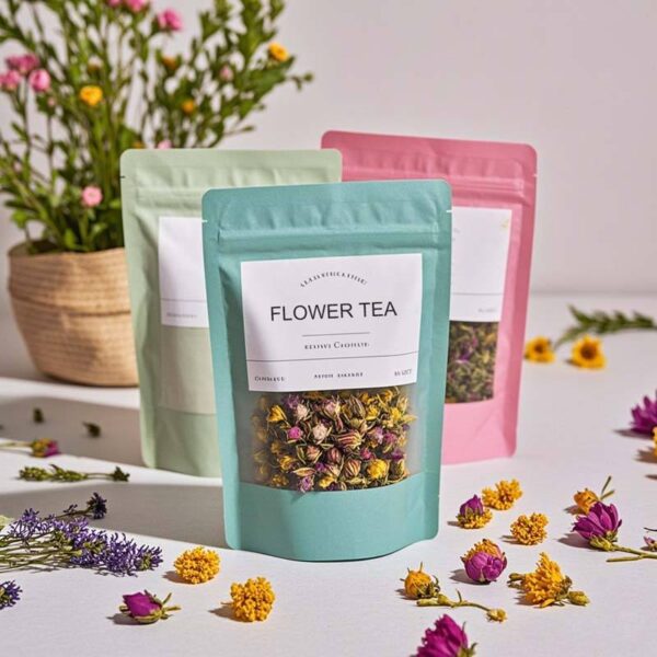stand-up pouch for flower tea