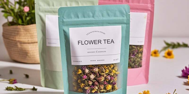 stand-up pouch for flower tea