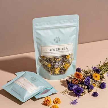 stand-up pouch for flower tea