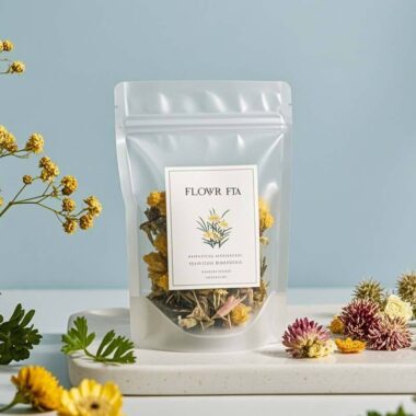 stand-up pouch for flower tea