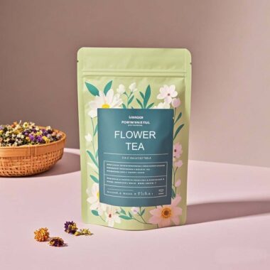 stand-up pouch for flower tea