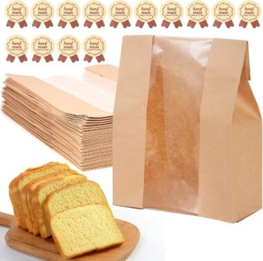 Kraft Paper Food Bags with Window