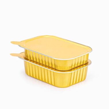 rectangular tray for food packaging