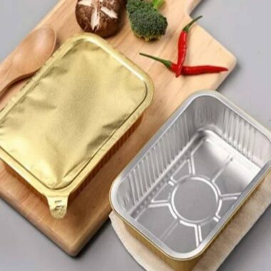 rectangular tray for food packaging