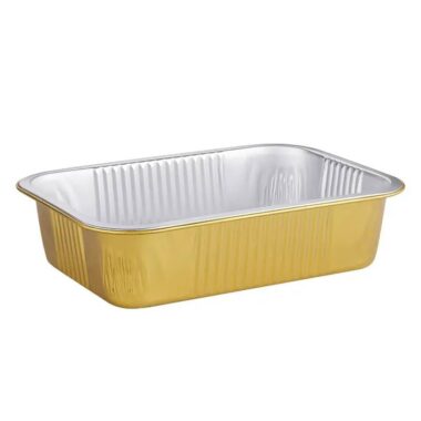 rectangular tray for food packaging