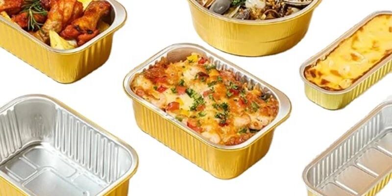 aluminum foil food container for takeout