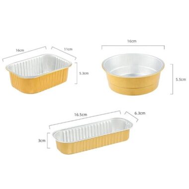 aluminum foil food container for takeout