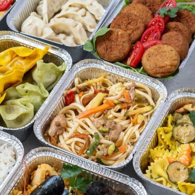 aluminum foil food container for takeout