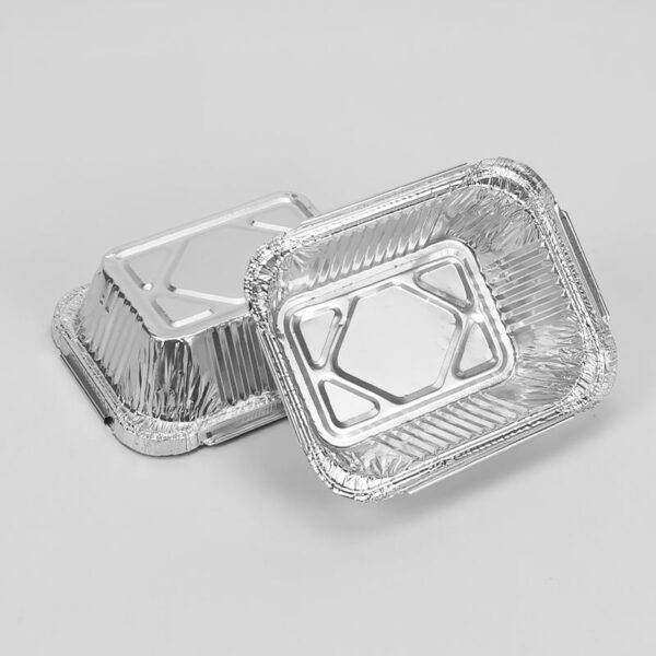 aluminum disposable food tray with plastic lid