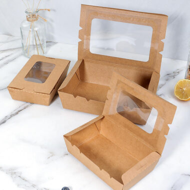 Takeout Food Container Box with Window