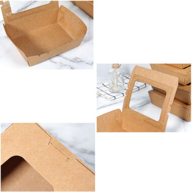 Takeout Food Container Box with Window
