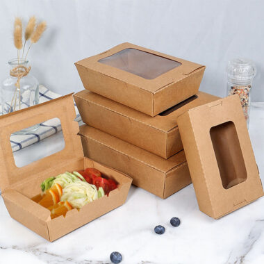 Takeout Food Container Box with Window