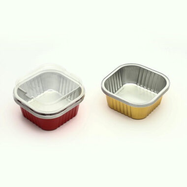 aluminum foil container with lid
