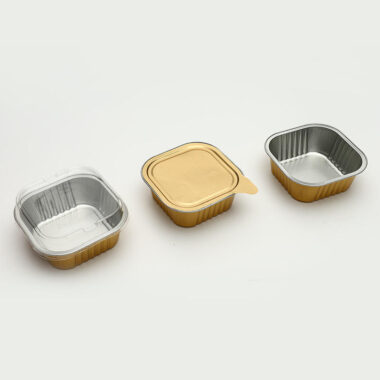 aluminum foil container with lid