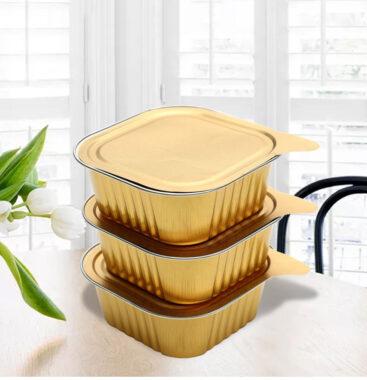 aluminum foil container with lid