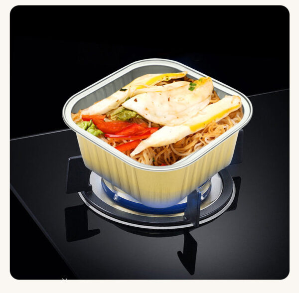 aluminum foil container with lid