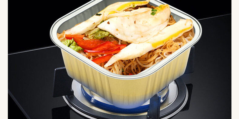 aluminum foil container with lid