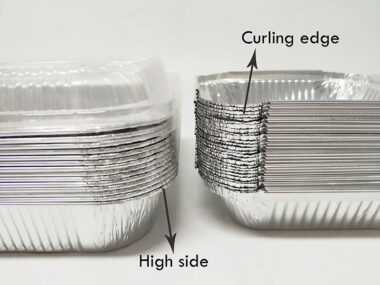 aluminum foil container box for hot food