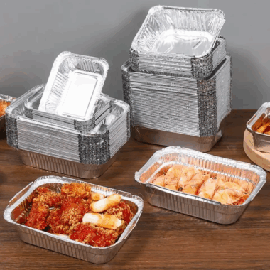 aluminum foil container box for hot food
