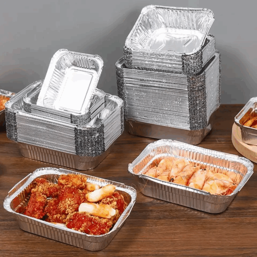 aluminum foil container box for hot food