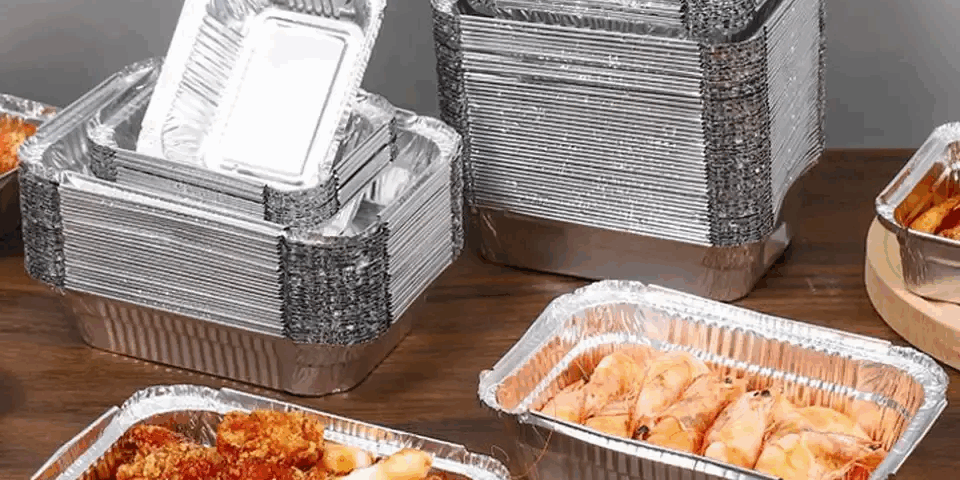 aluminum foil container box for hot food