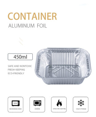 aluminum foil container box for hot food